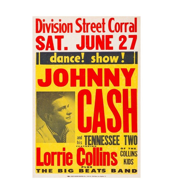 1959 Johnny Cash Klamath Falls, Sun Records 