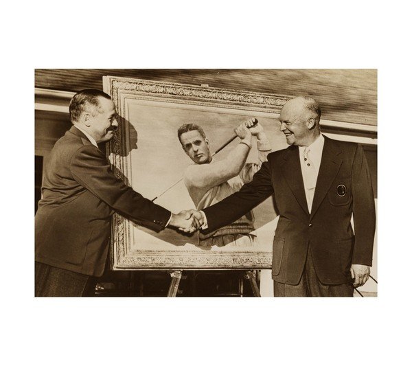 1953 Bobby Jones & Dwight Eisenhower 
