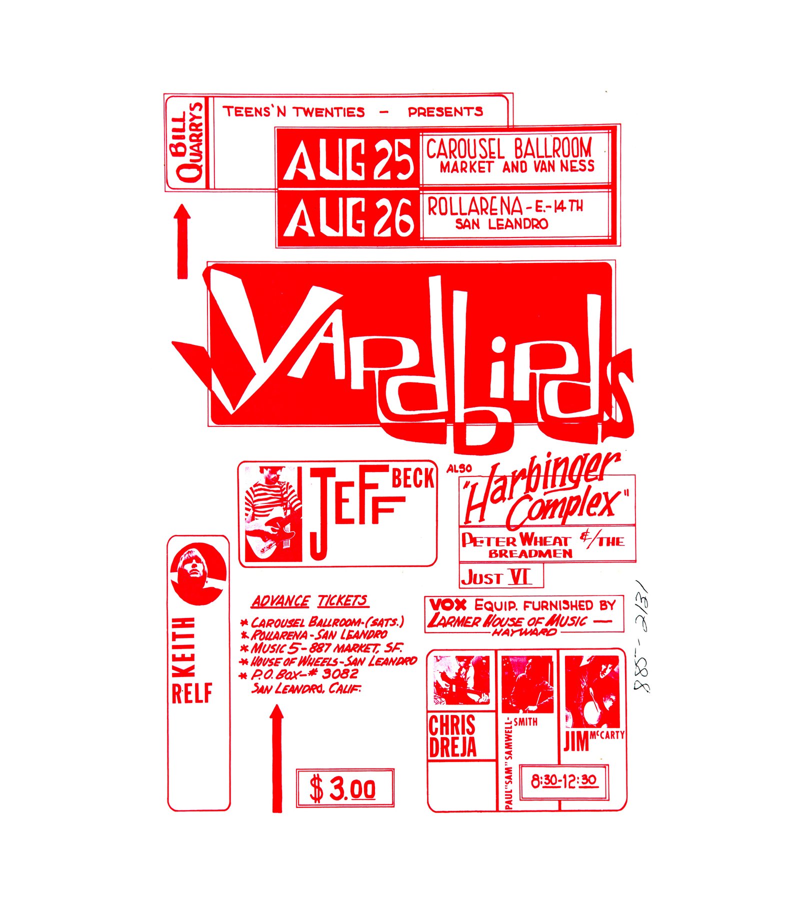 1966 Yardbirds Jeff Beck, Jimmy Page - AOR-2.293