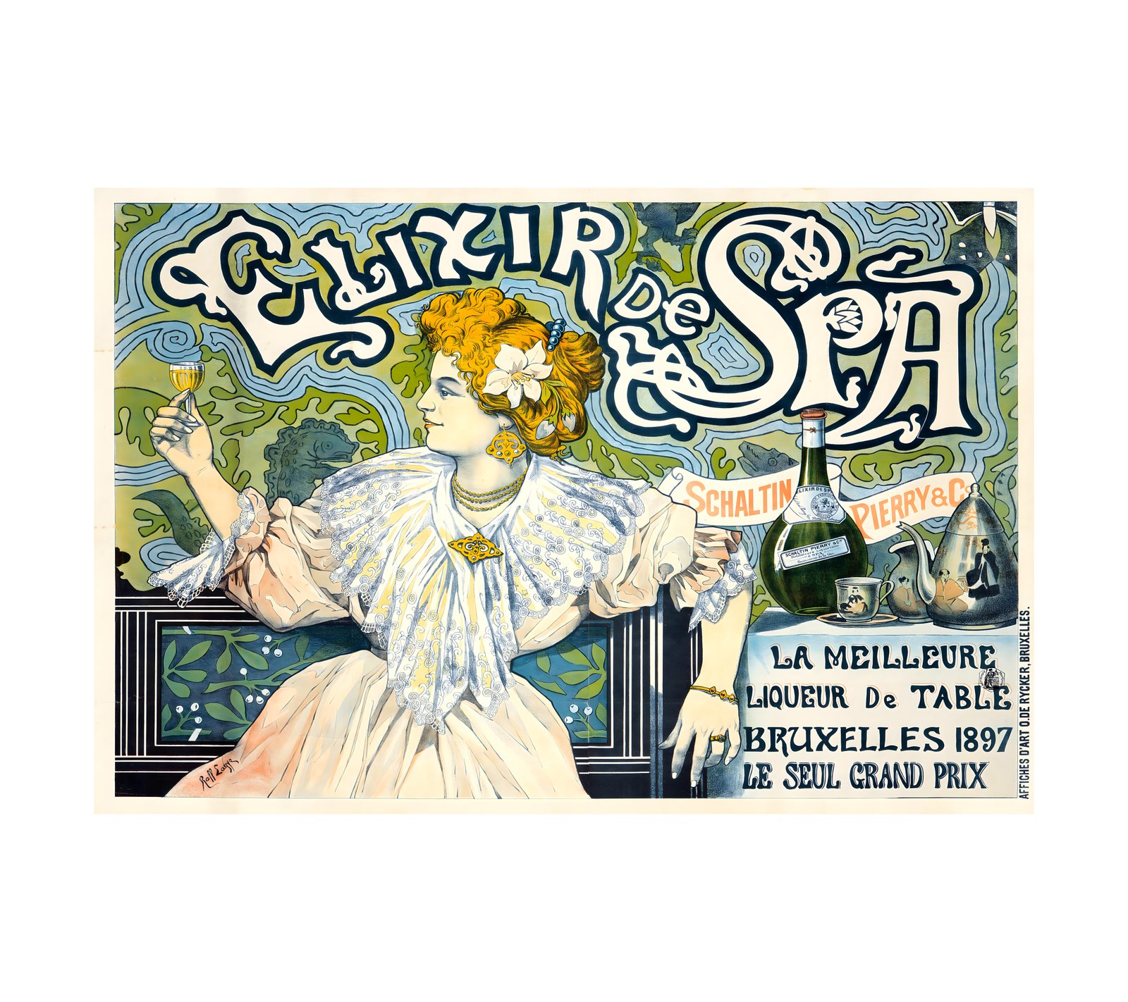 1897 RAFF LAGYE - Elixir de Spa O. de Rycker, Bruxelles 