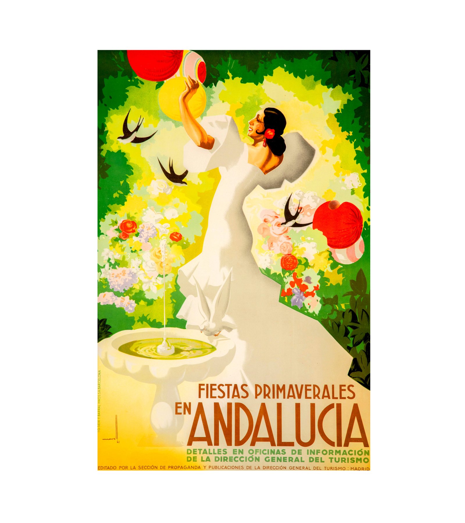 1941 Josep Morell Macias (Spanish) Fiestas Primaverales en Andalucia