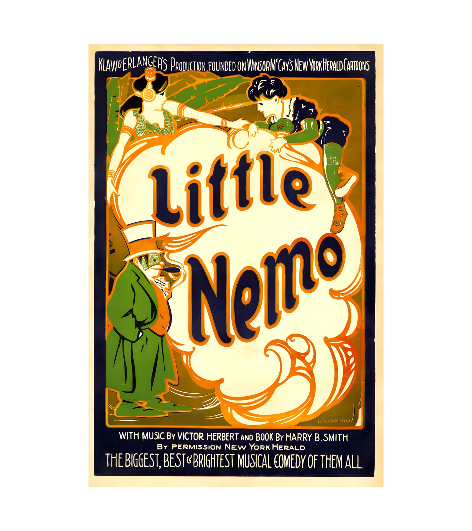 1907 Little Nemo Carey Print, NY 