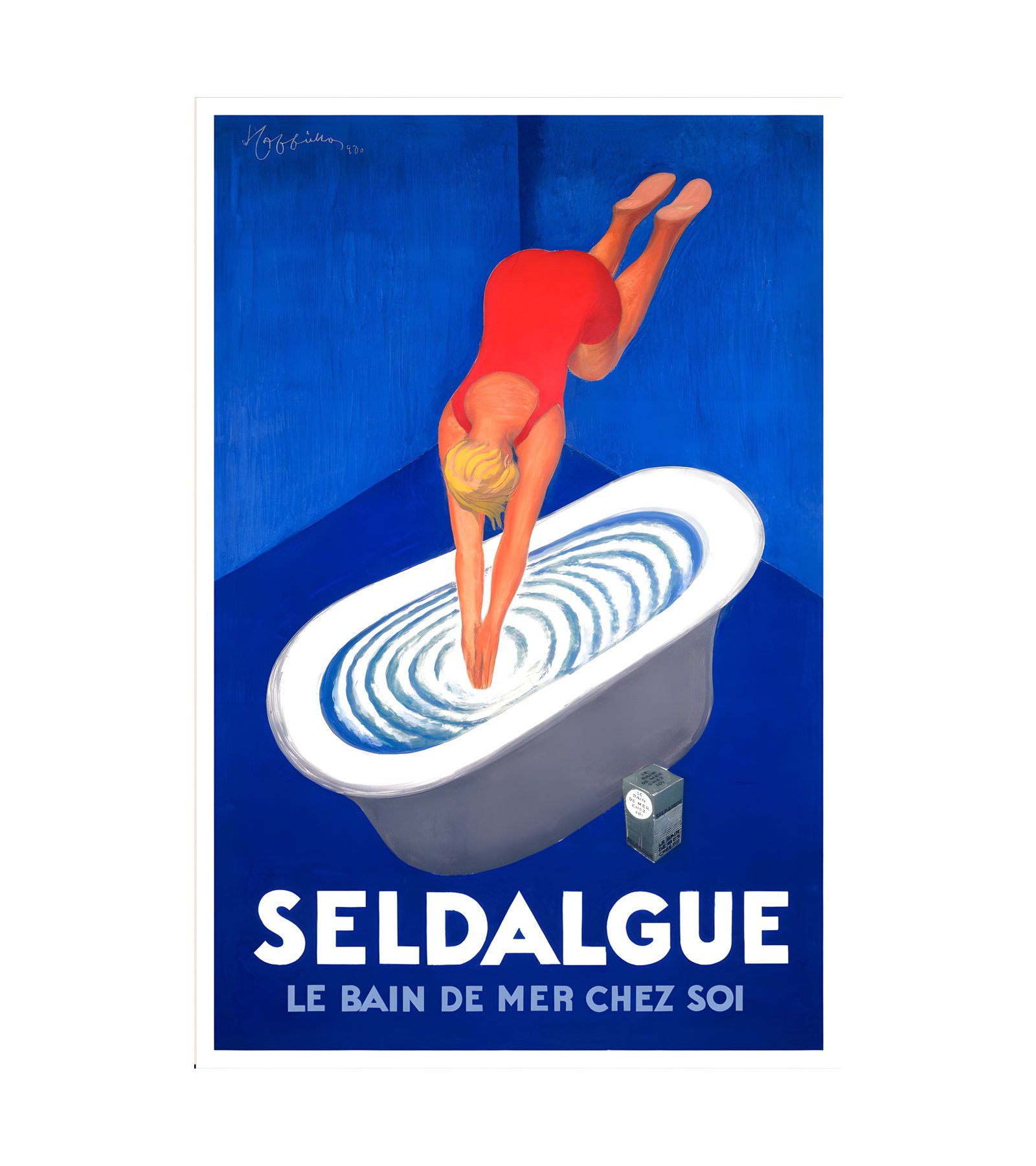 1920 Seldalgue Le Bain De Mer Chez Soi by Cappiello 