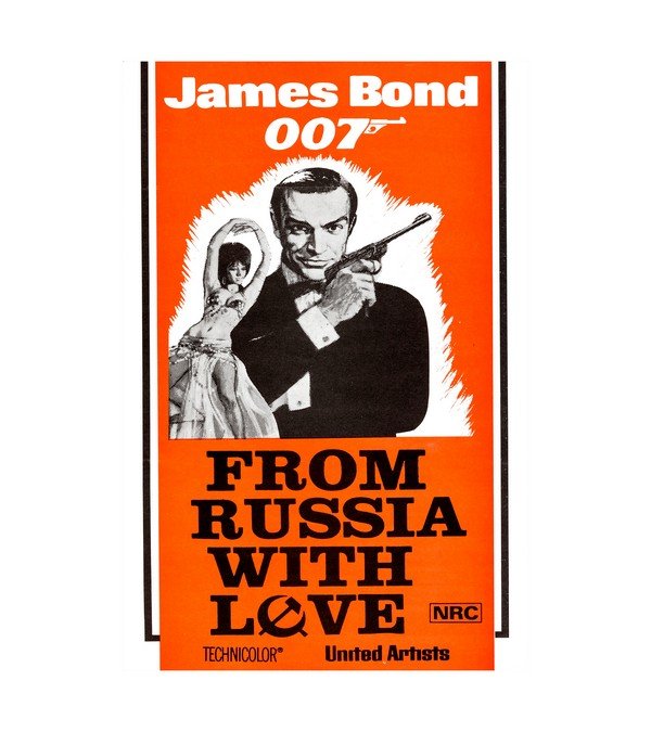 1963 (2 Color) From Russia with Love James Bond)