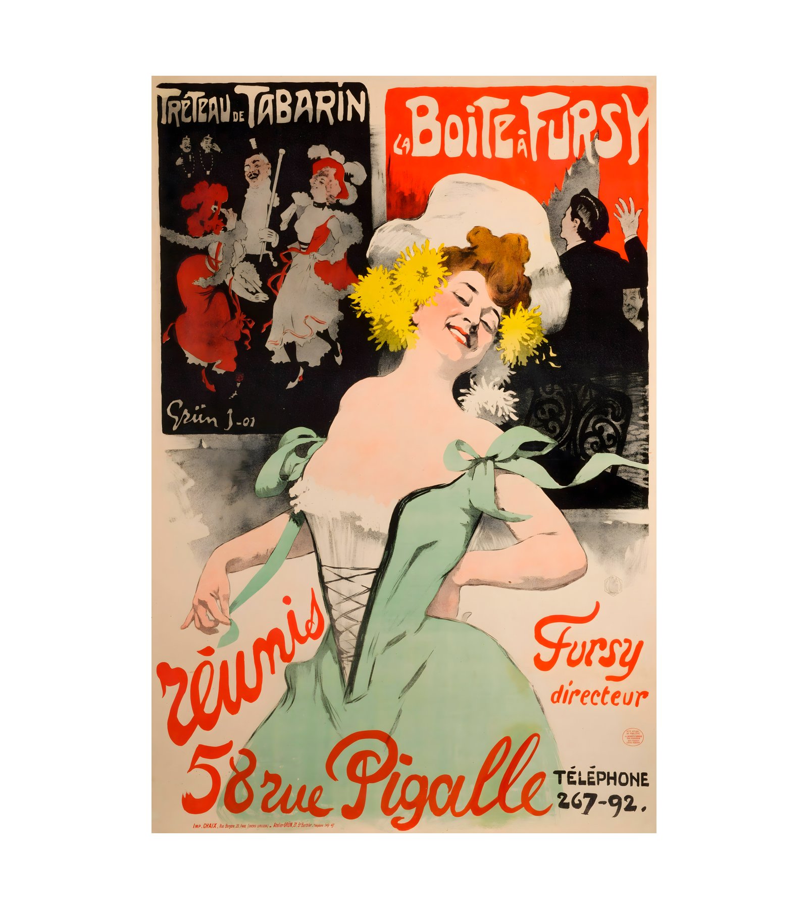 1901 Jules-Alexandre Grun - Treteau de Tabarin - La Boite a Fursy 