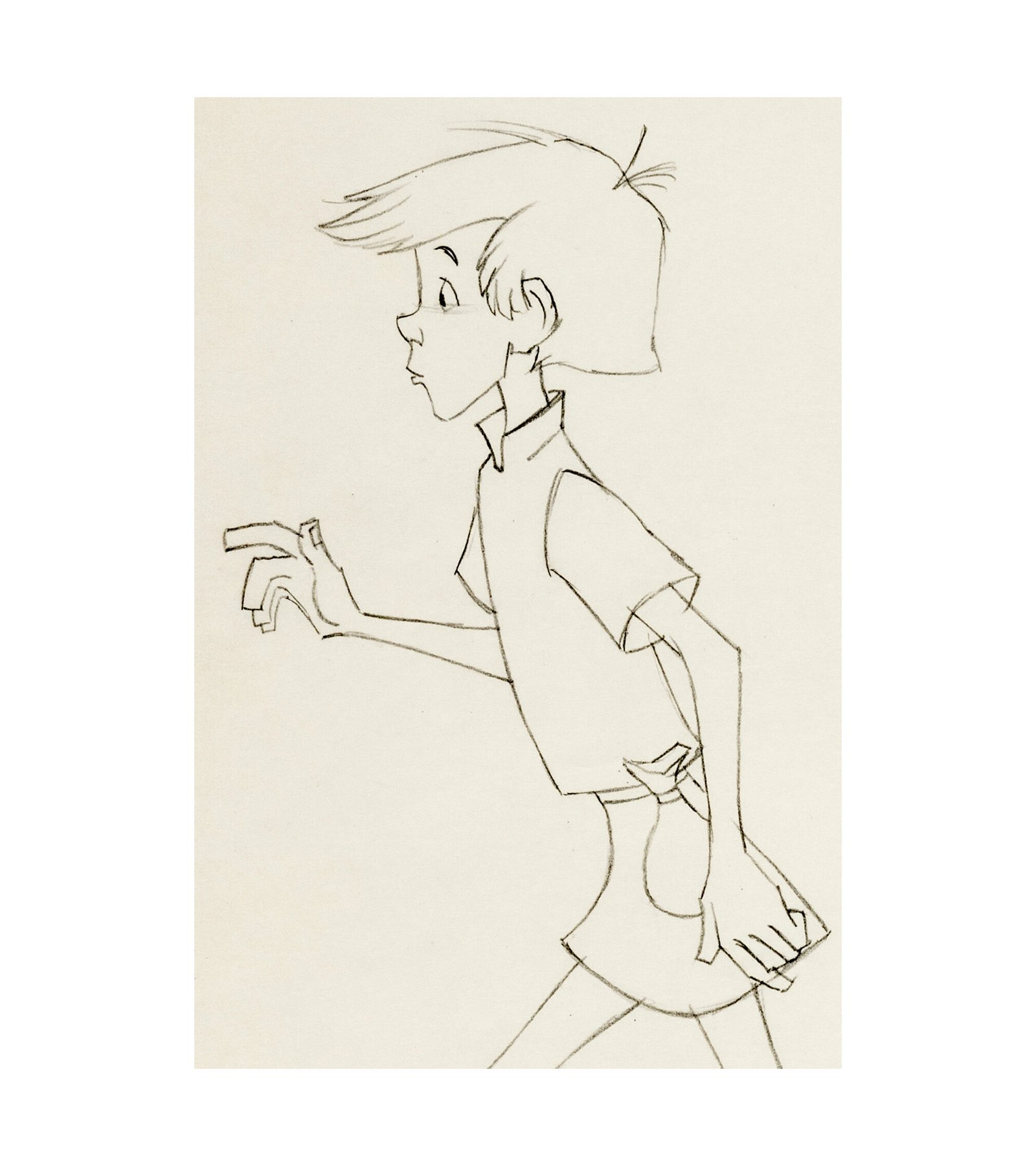 1963 The Sword in the Stone - Wart - Animation Drawing 