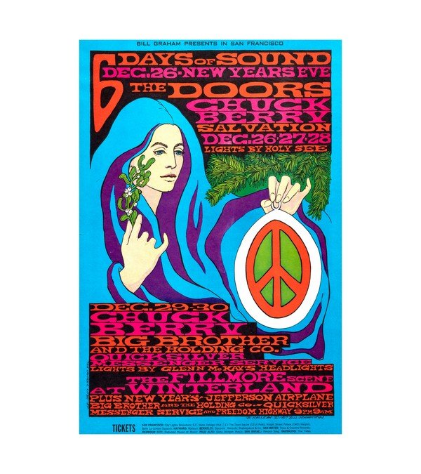 1967 BG-99 The Doors, Janis Joplin Chuck Berry 