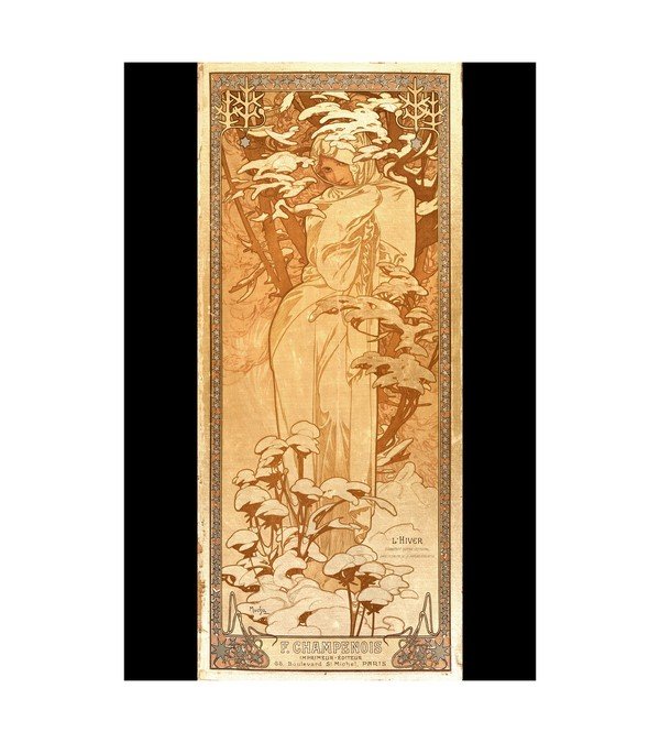 1896 Champenois (The Seasons) Winter - Alphonse Mucha