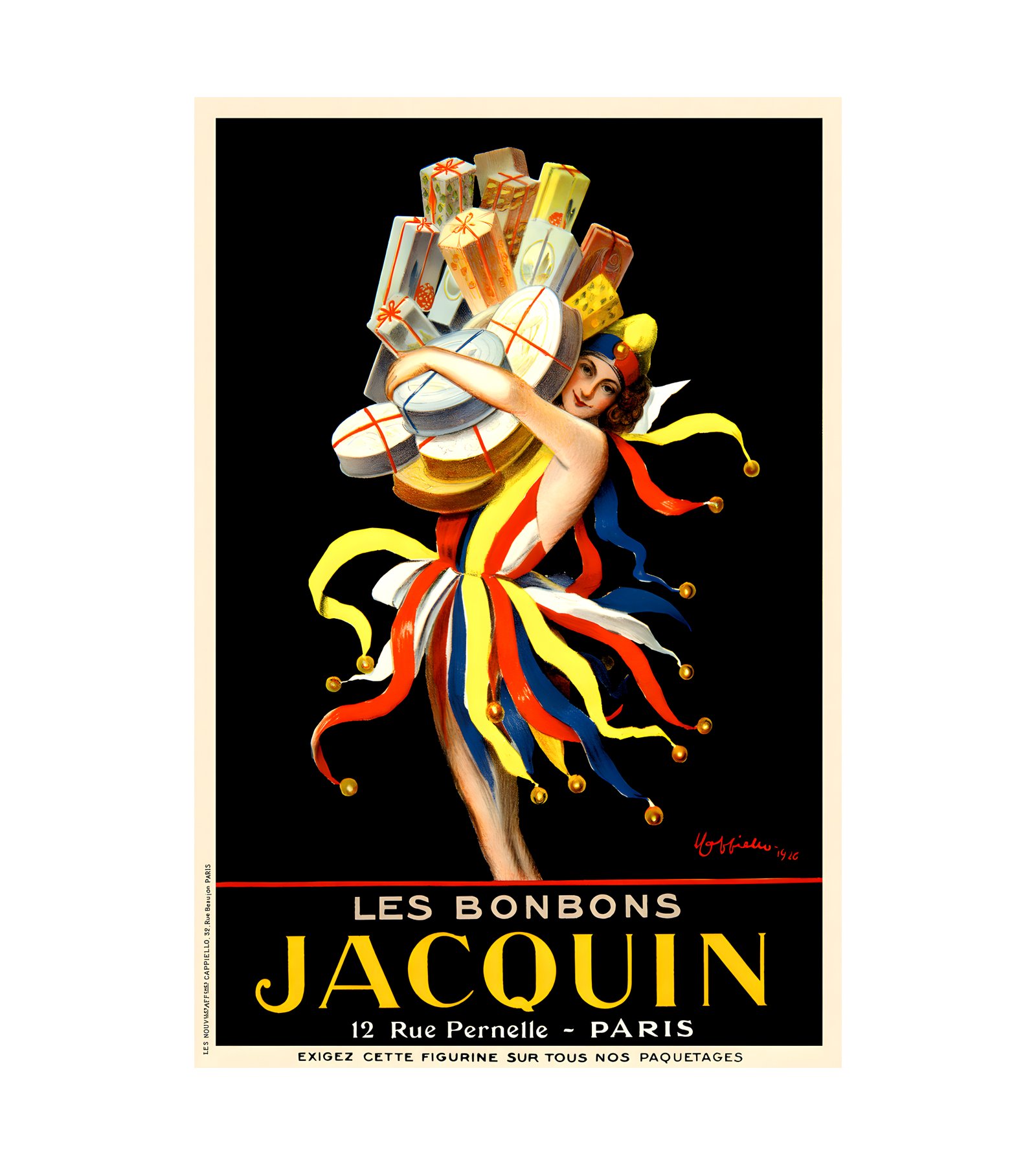 1926 Les Bonbons Jacquin by Cappiello 