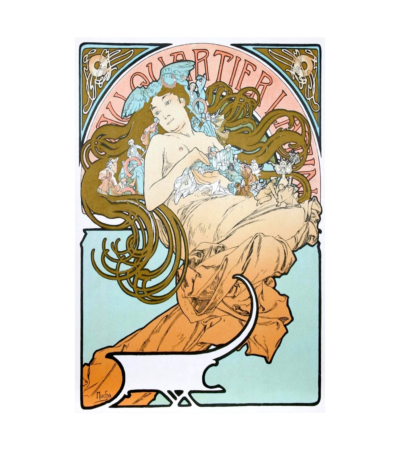 1898 Quartier Latin Alphonse Mucha