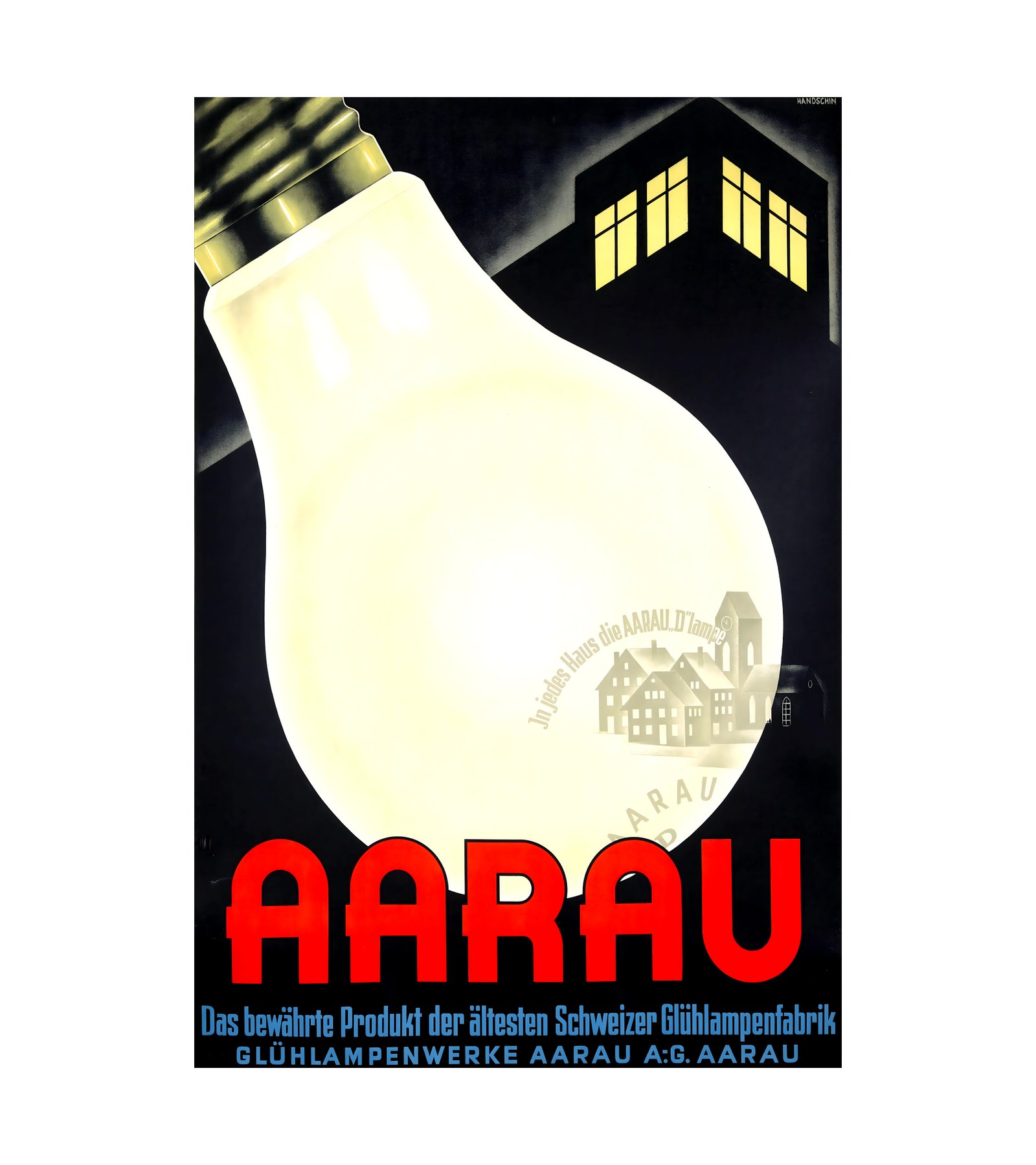 1939 JOHANNES HANDSCHIN - Aarau A. Trub, Aarau 