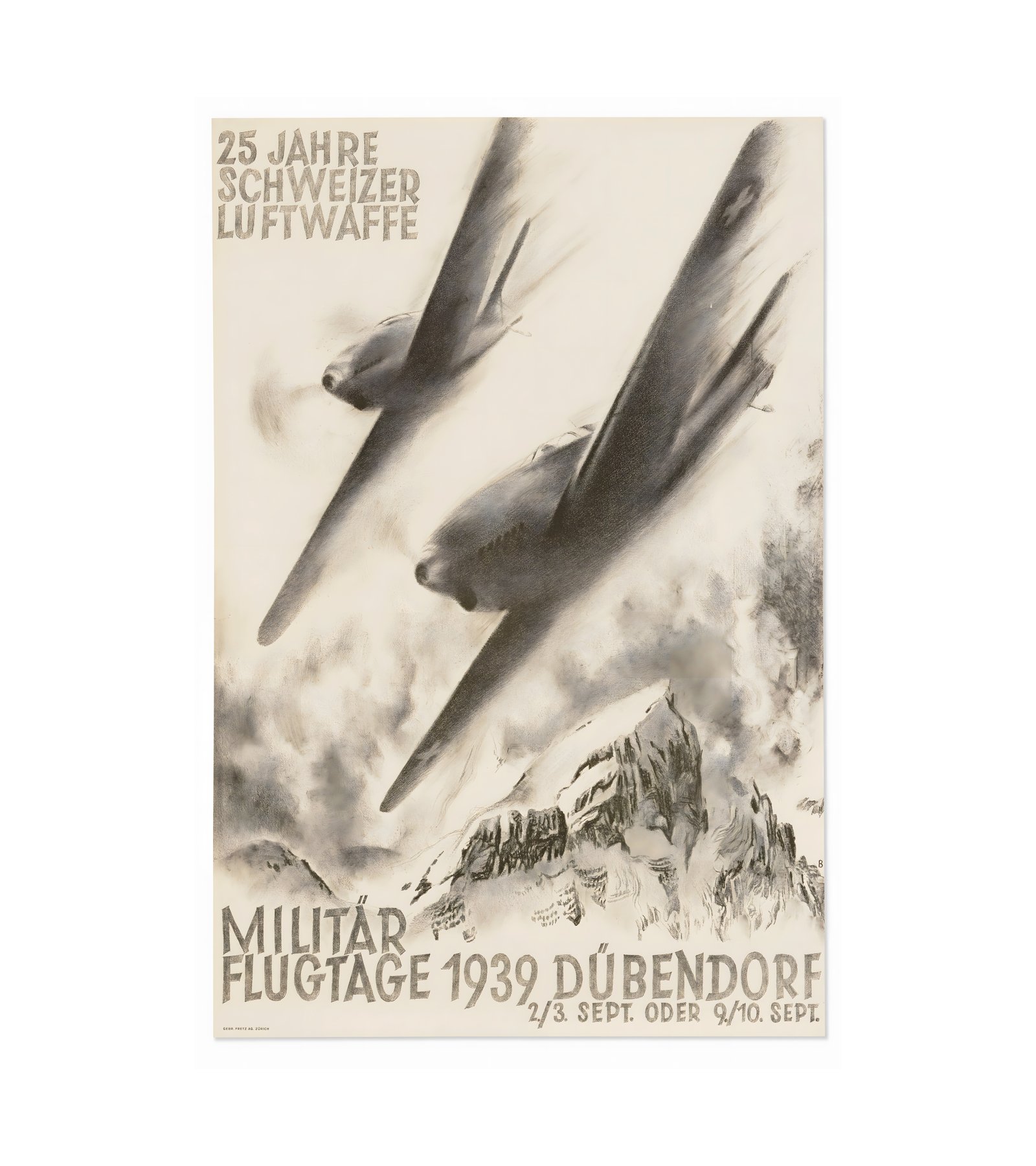 1939 Otto Baumberger - Militar Flugtage - Dübendorf 