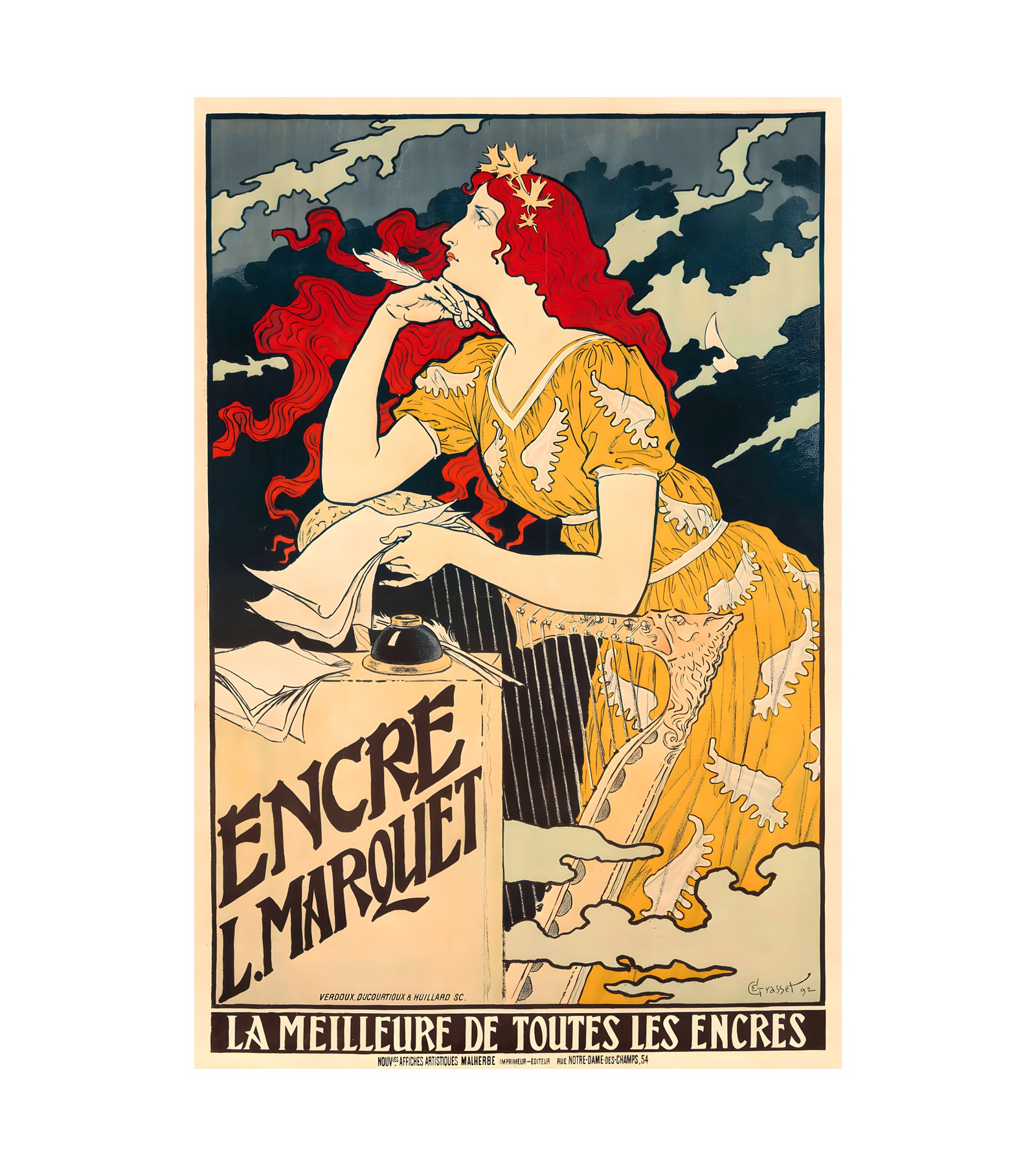 1892 EUGENE GRASSET - Encre L. Marquet - Imp. G. de Malherbe, Paris 