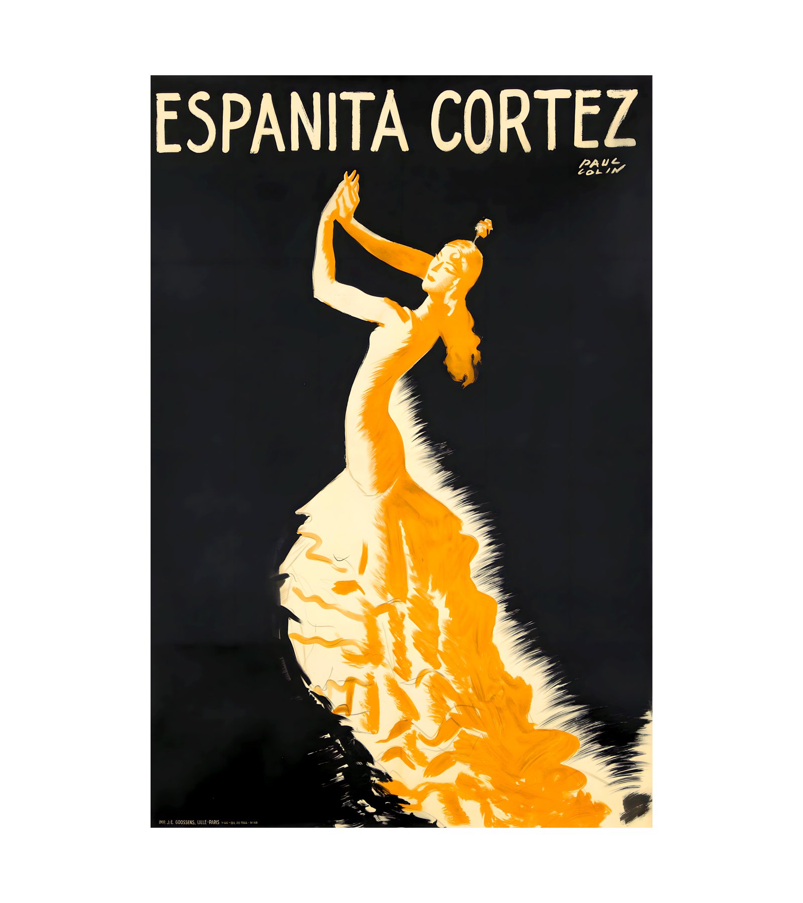 1944 PAUL COLIN - Espanita Cortez - Imp. J. E. Goossens, Lille 