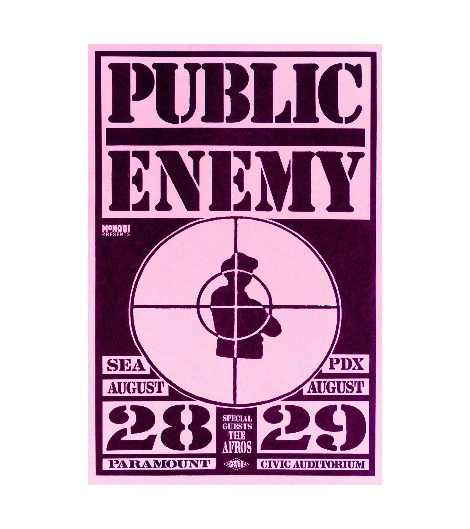 1989 Public Enemy, The Afros Seattle - Portland 