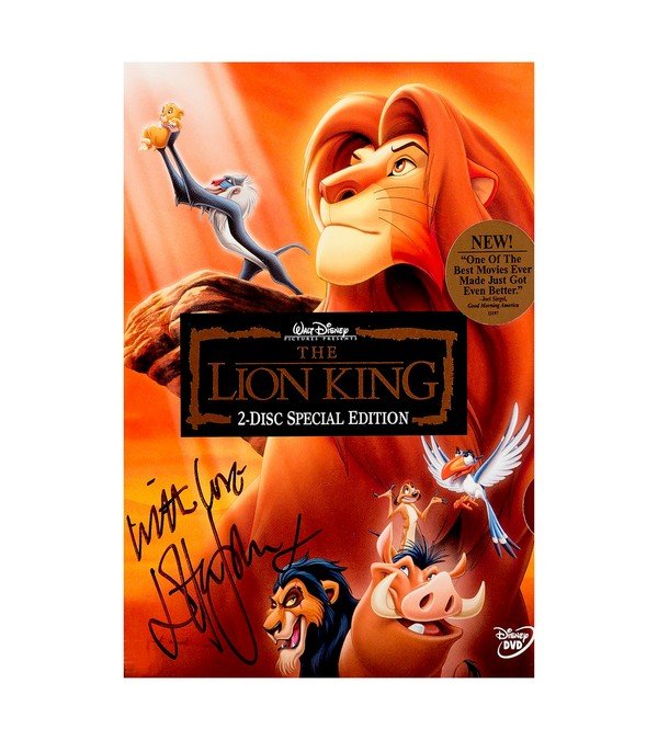 1994 The Lion King Signed by Elton John 