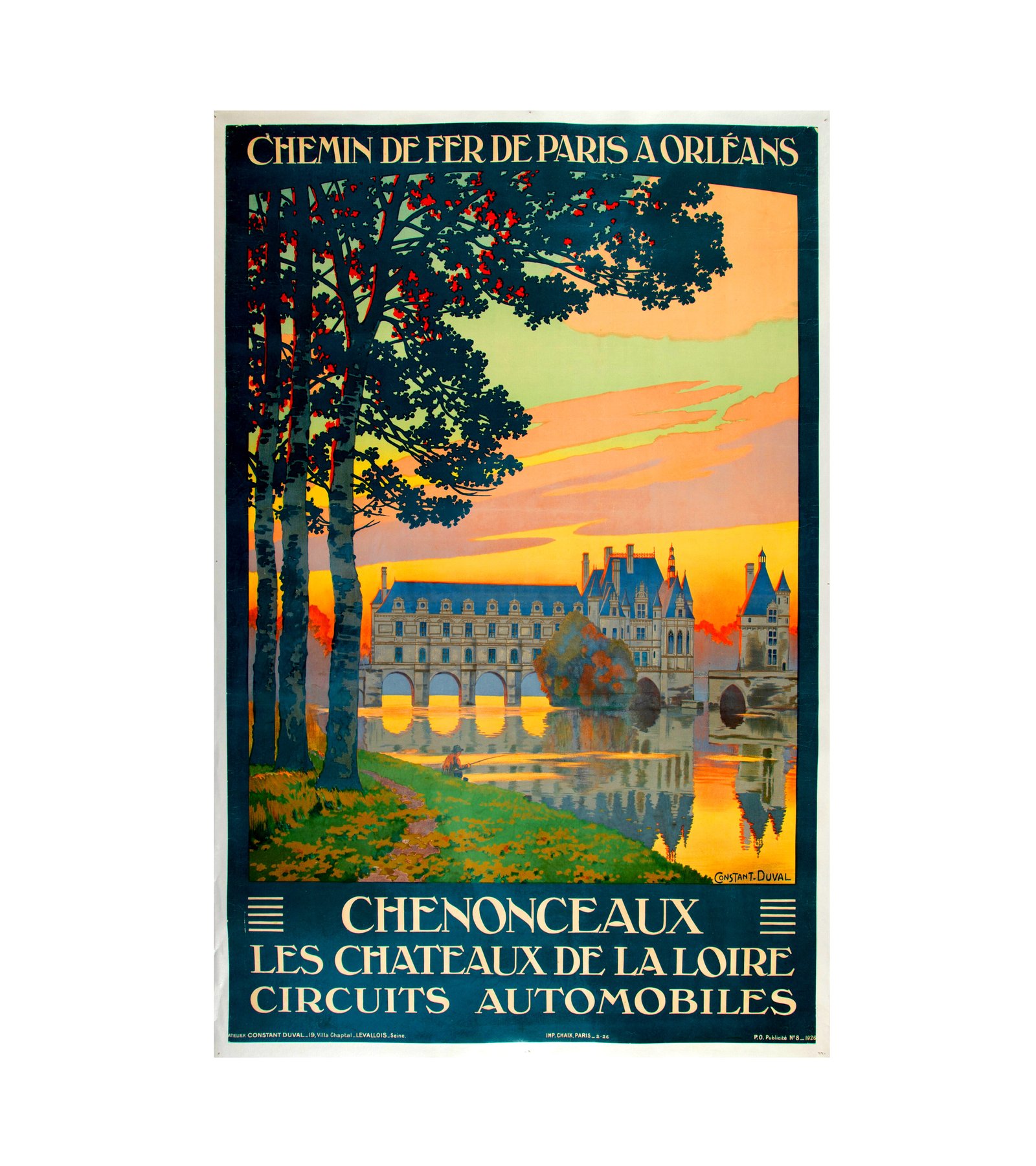 1926 Constant Leon Duval (French) Chenonceaux 