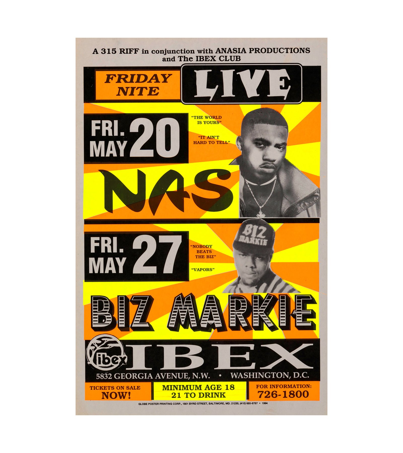 1994 Nas, Biz Markie Washington DC 