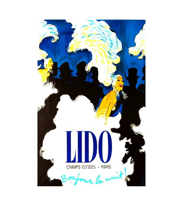 1960 LIDO  Champs-Elysees - Paris Bonjour la nuit!