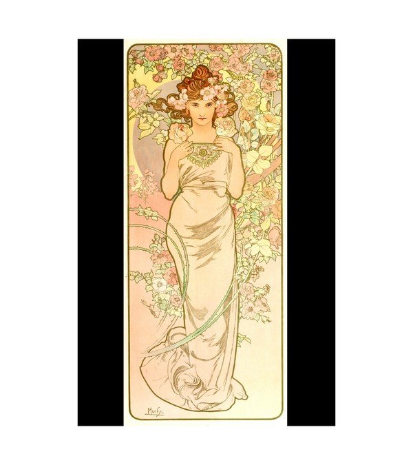 1898 A. MUCHA (Czechoslovakian) Les Fleurs