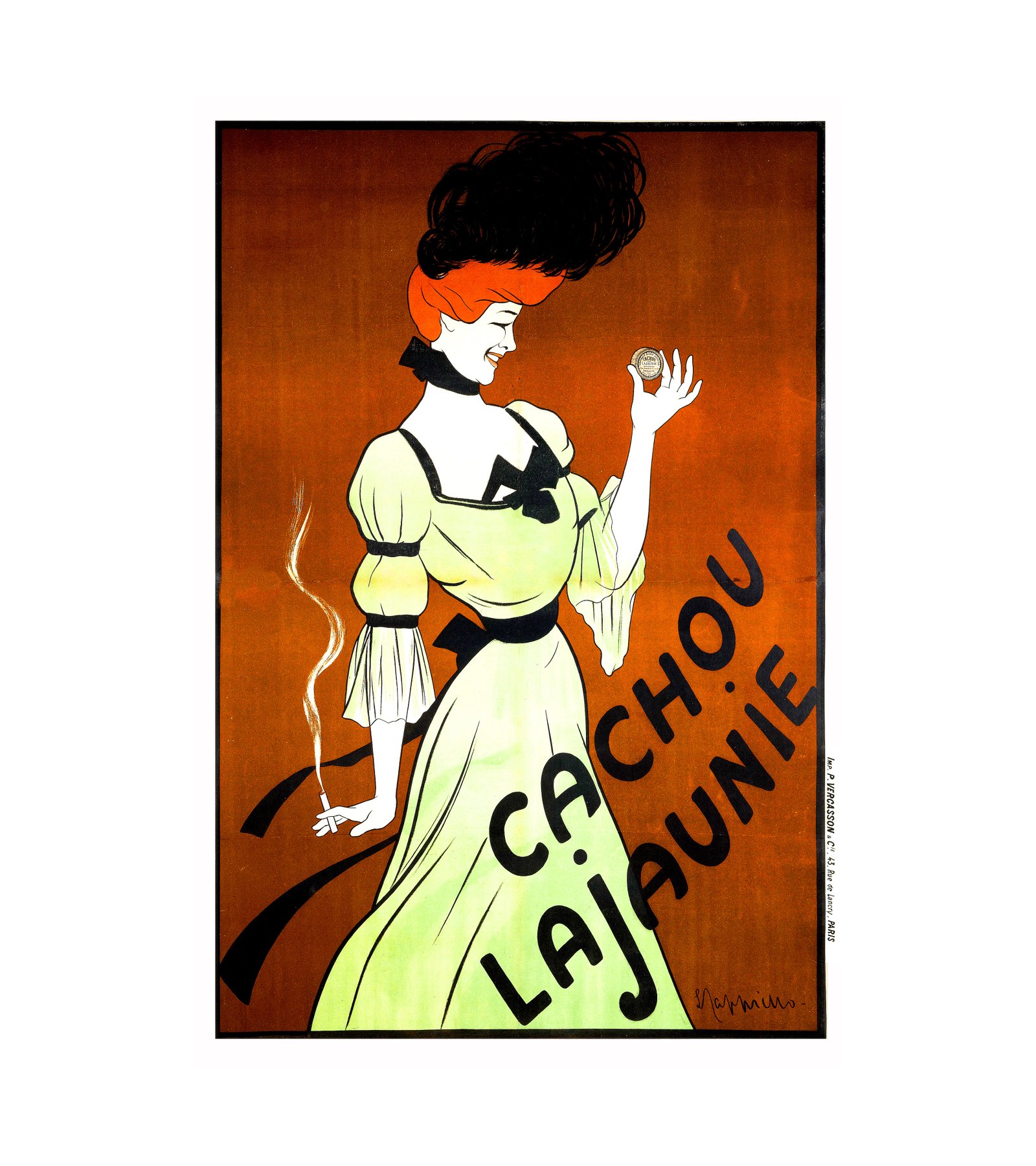 1900 CACHOU LAJAUNIE Leonetto Cappiello (Italian, 1875-1942)