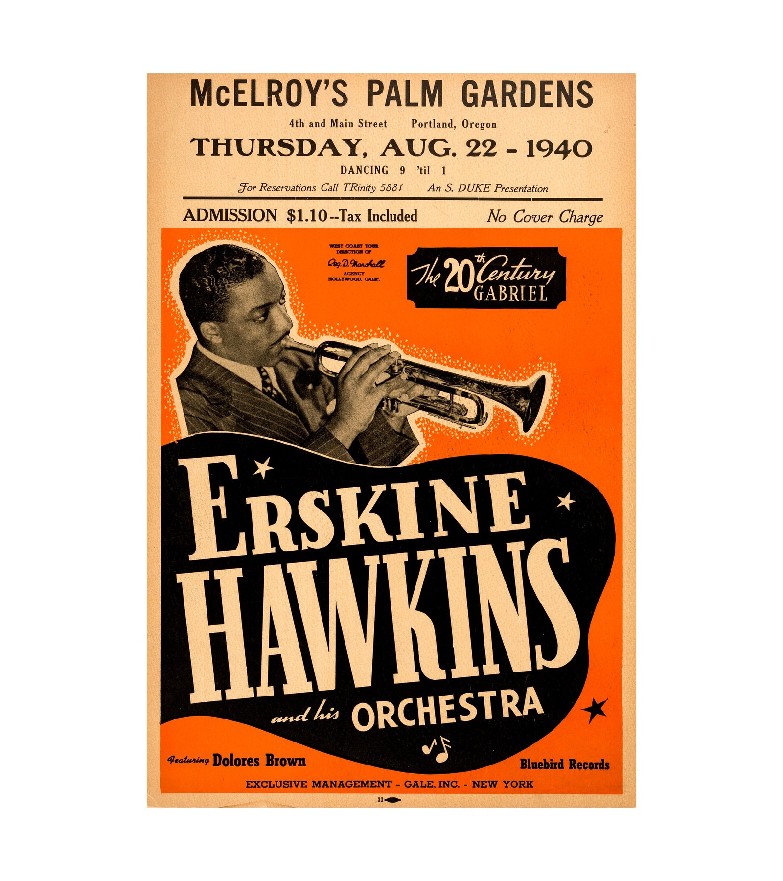 1940 Erskine Hawkins McElroy's Palm Gardens 