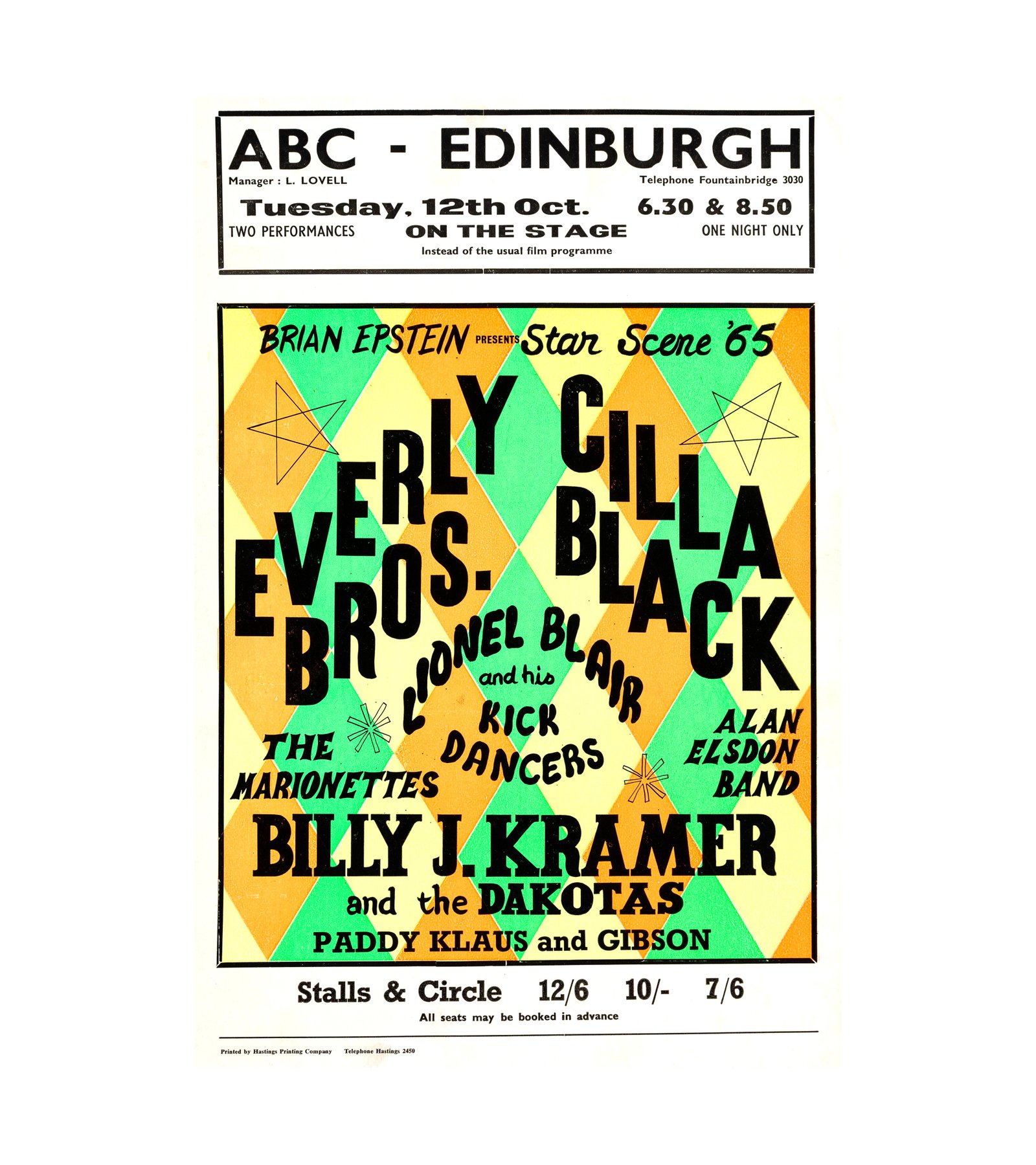 Everly Brothers Cilla Black (UK - Brian Epstein) 