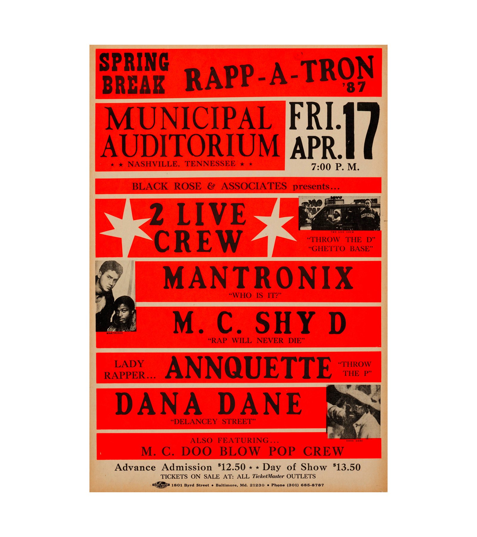1987 2 Live Crew, Mantronix Nashville, TN 