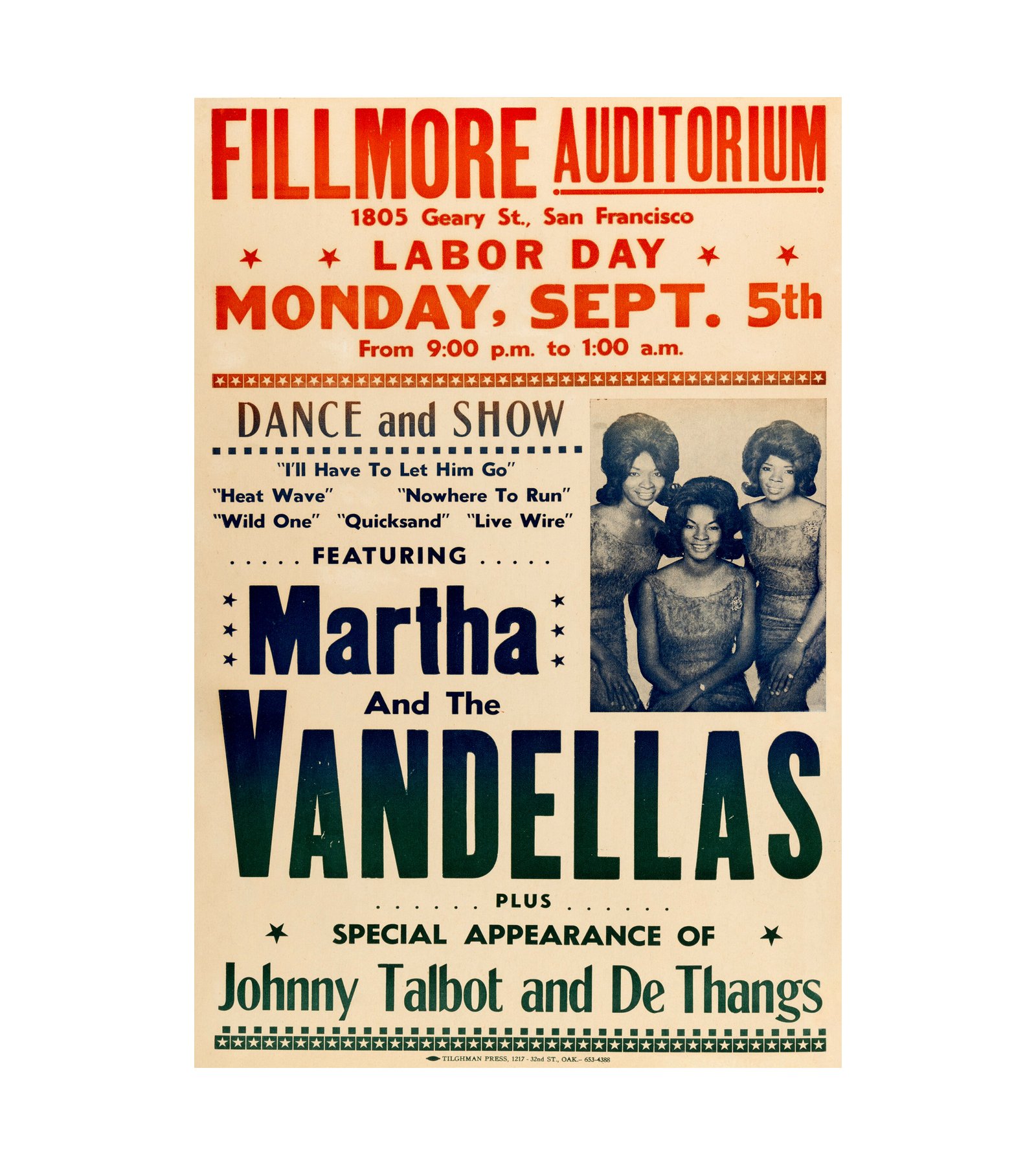 1966 Martha & the Vandellas Fillmore
