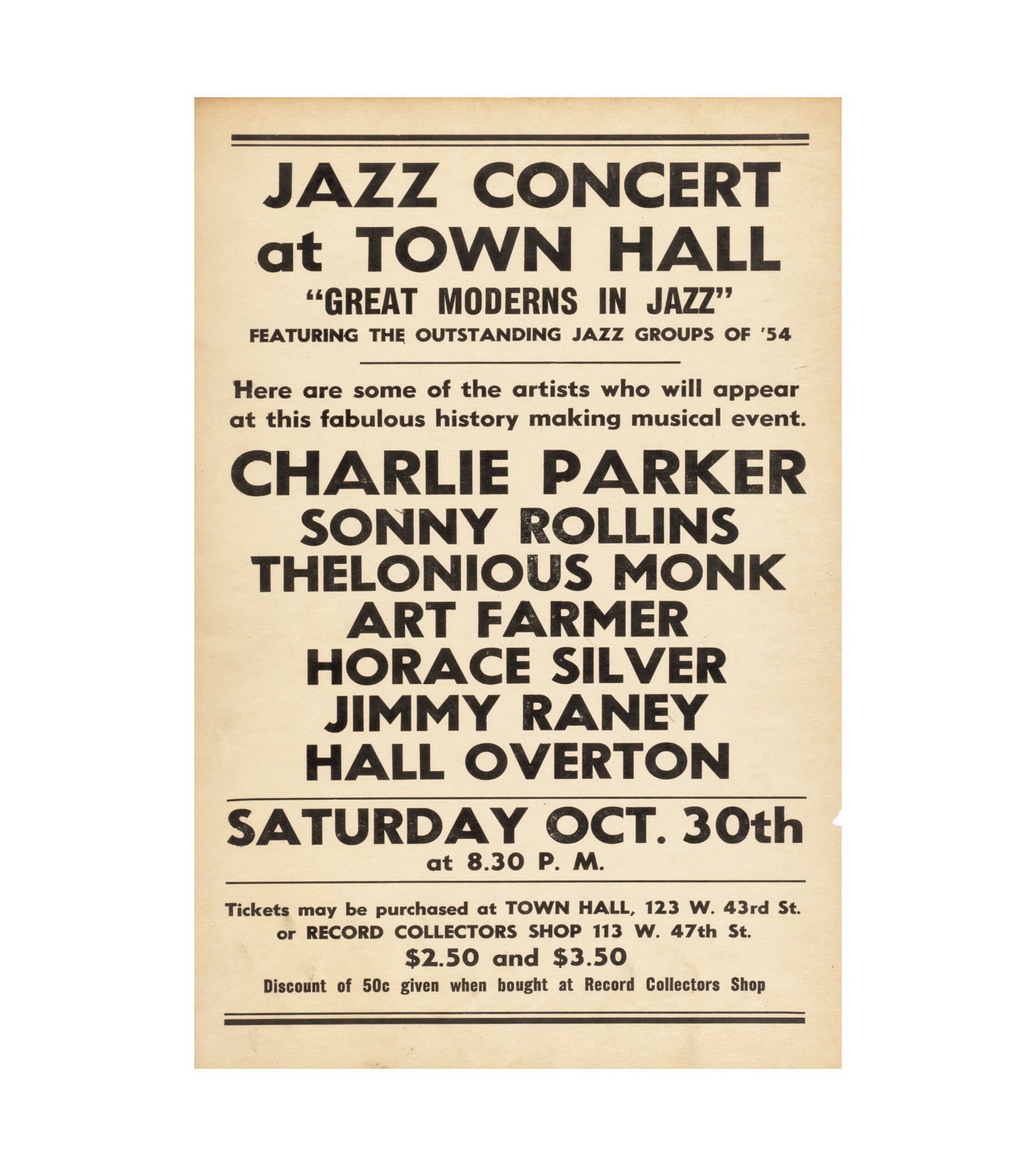 1954 Charlie Parker, Thelonious Monk 