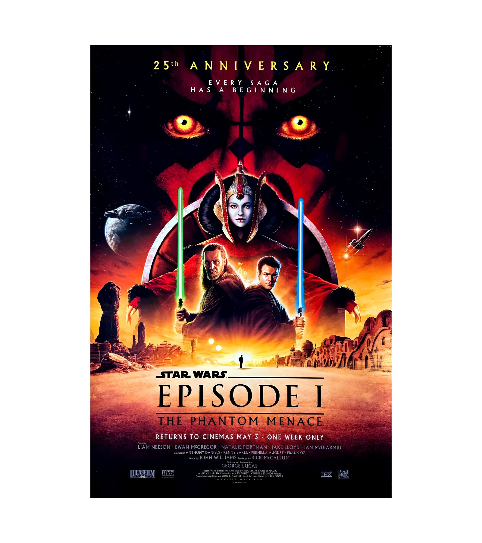 2024 Star Wars- Episode 1 – The Phantom Menace 25th Anniversary 