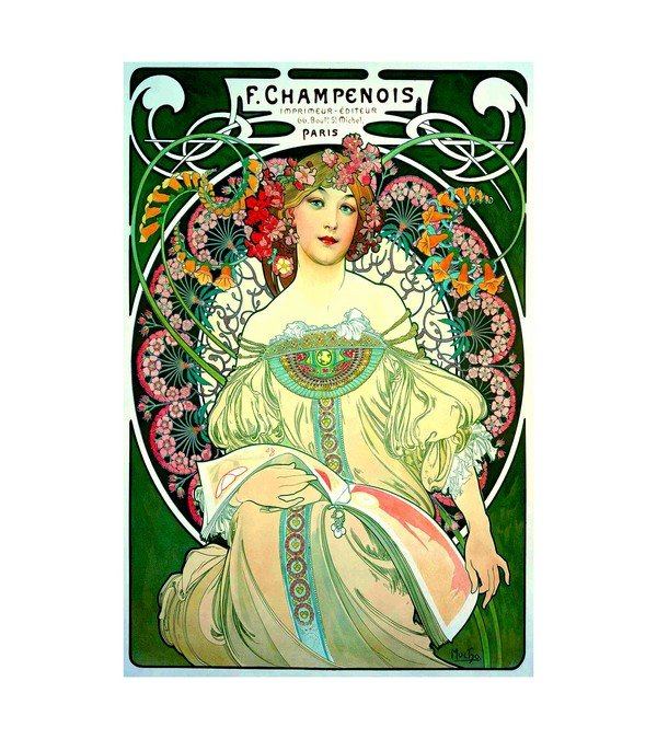 1897 F. Champenois Imprimeur-Editeur Alphonse Mucha