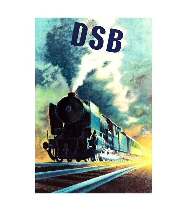 1950 DSB Danish Raid Steam Engine 