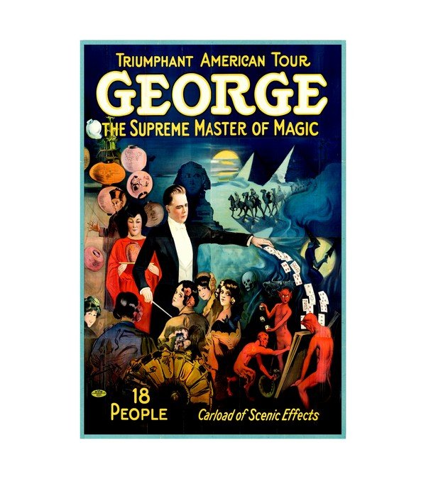 1925 George - The Supreme Master of Magic (Otis Litho)