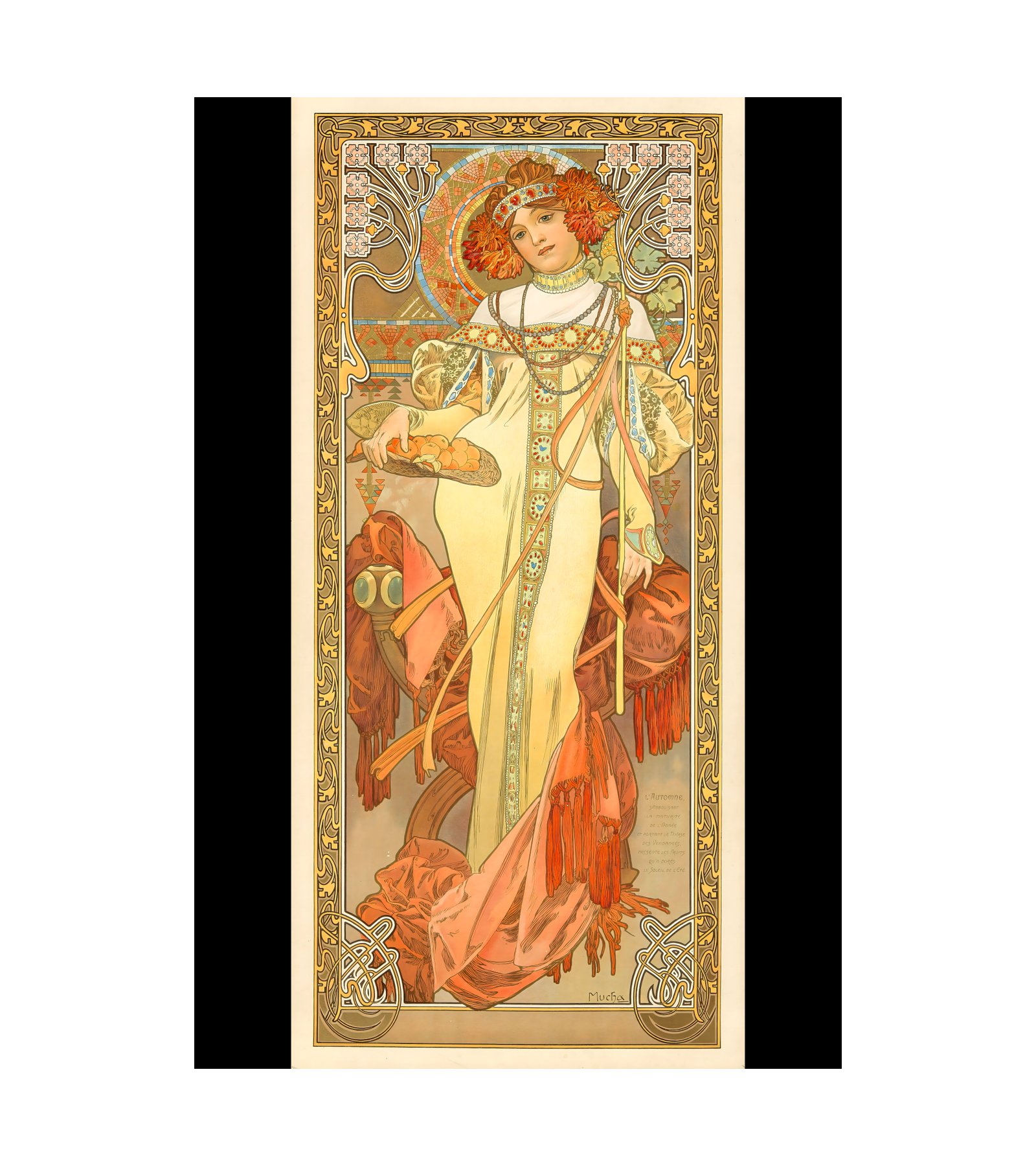 1900 ALPHONSE MUCHA - The Seasons - Autumn 