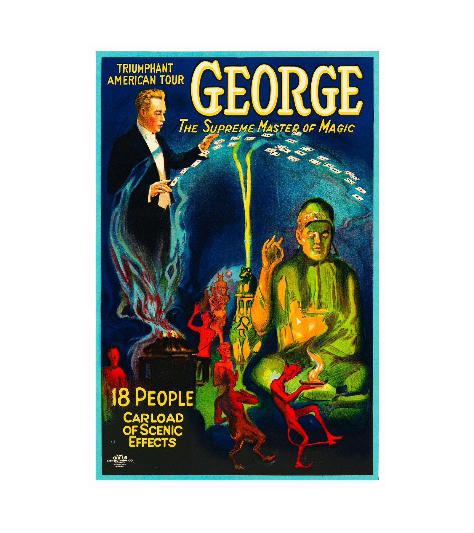 1926 George- The Supreme Master of Magic (Otis Litho)