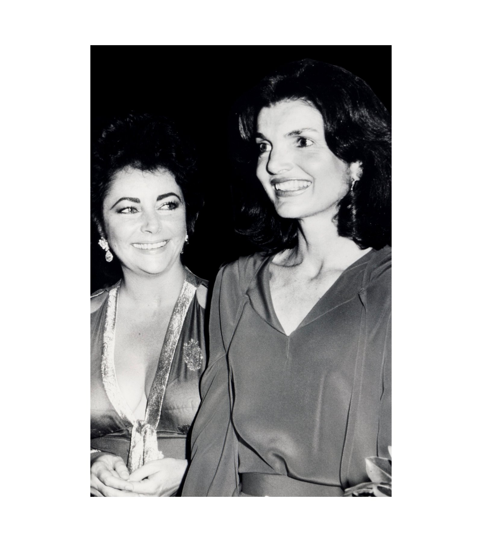 Elizabeth Taylor and Jacqueline Kennedy Onassis 
