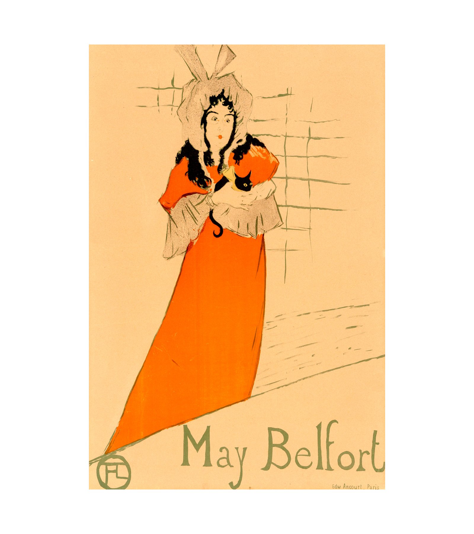 1895 Henri de Toulouse-Lautrec (French, 1864-1901) May Belfort 