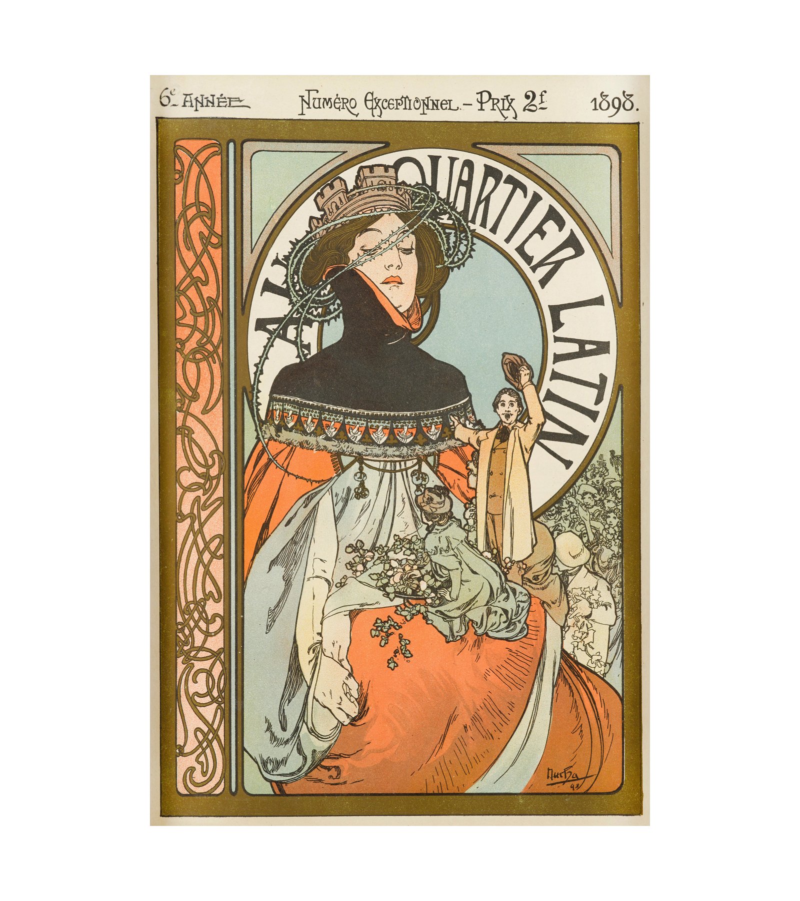  1898 Au Quartier Latin Alphonse Mucha