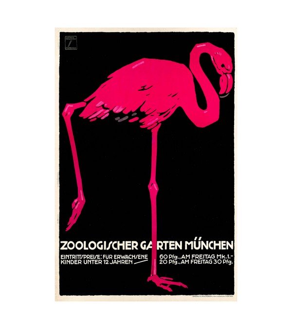 1912 Ludwig Hohlwein. Zoologischer Garten Munchen