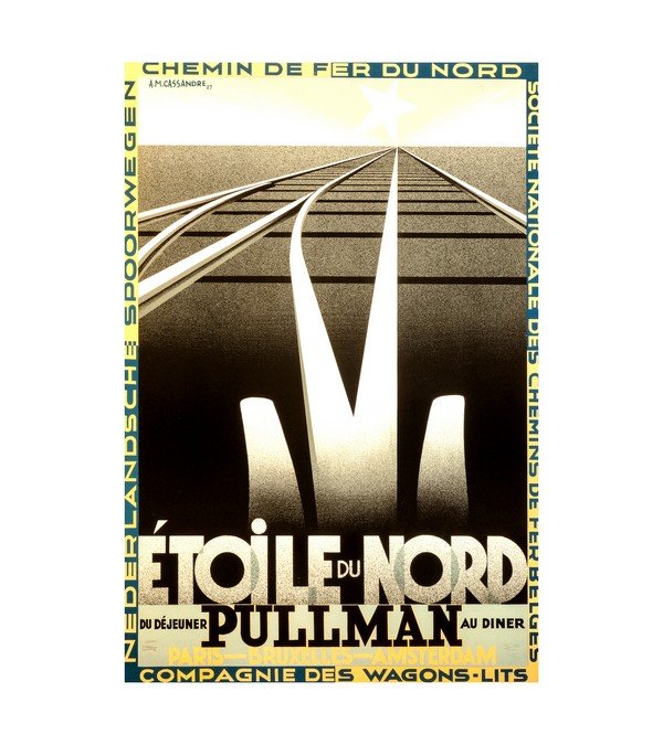 1927 A.M. Cassandre (French) Etoile du Nord 