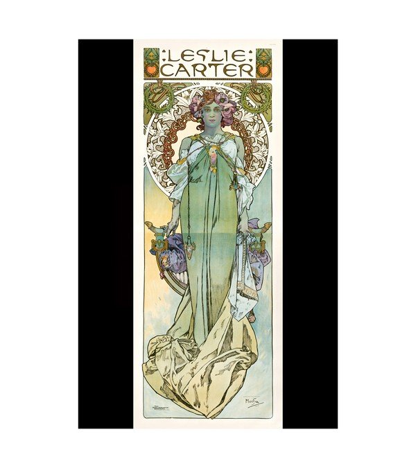 1908 Leslie Carter Alphonse Mucha