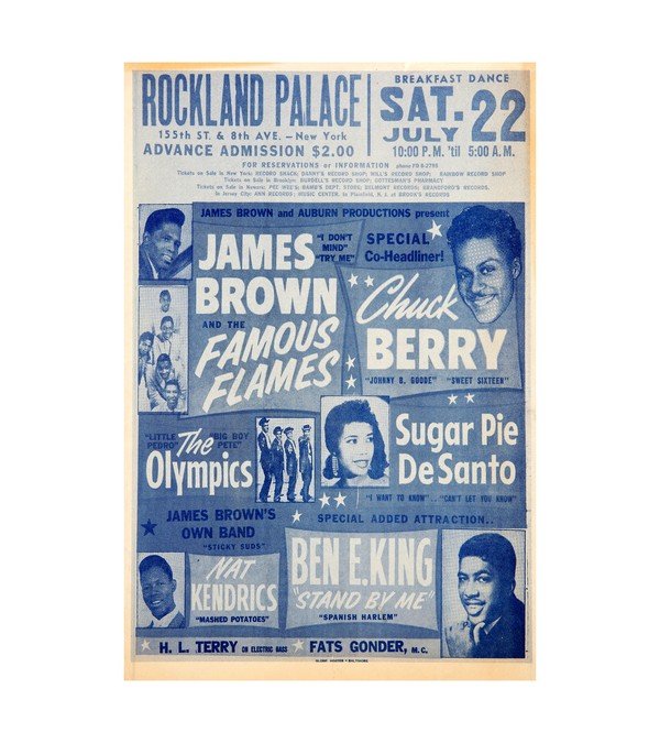 1961 James Brown & Chuck Berry  Rockland Palace NYC 