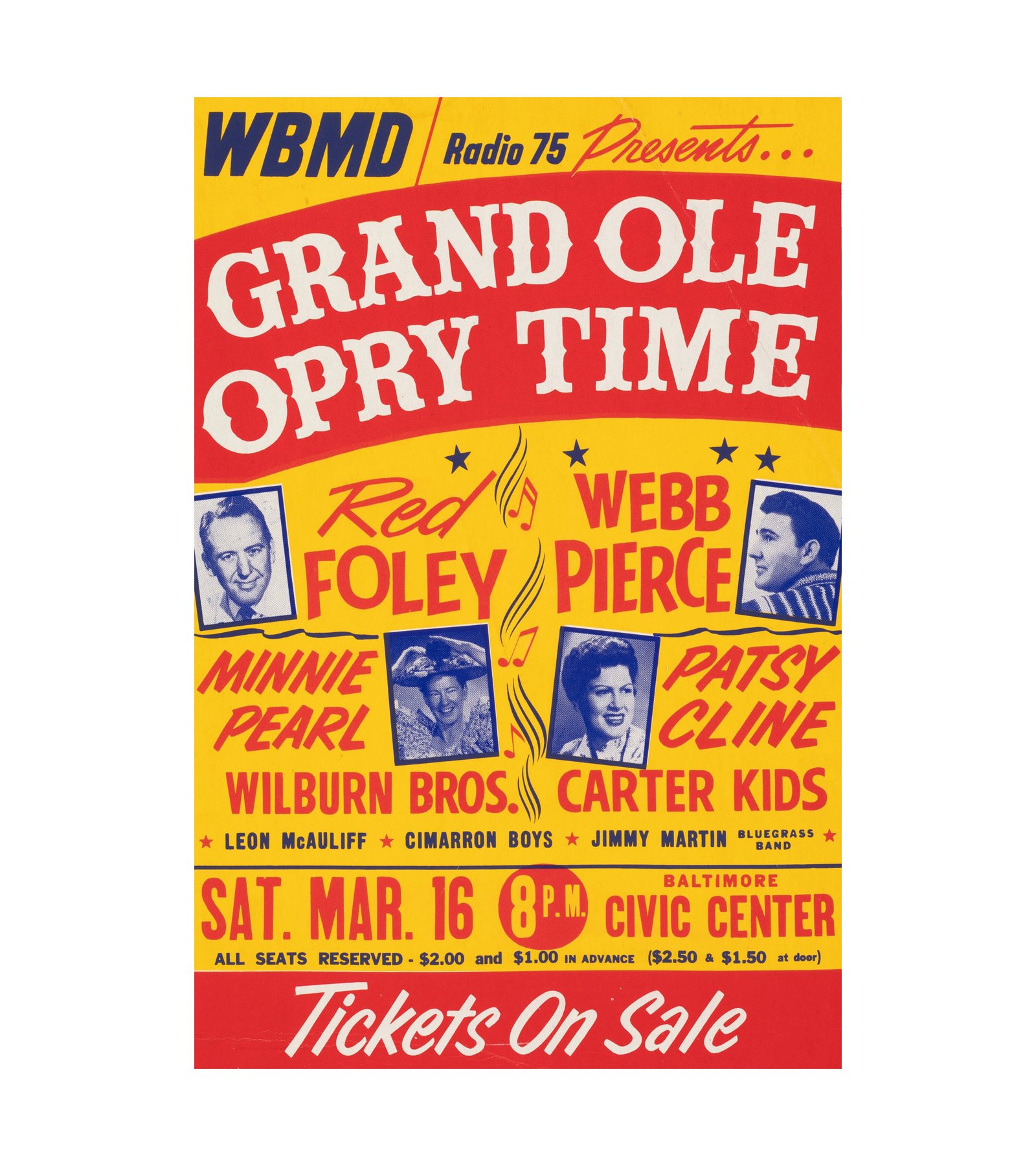 1963 Patsy Cline 1963 Posthumous Baltimore, MD Grand Ole Opry 