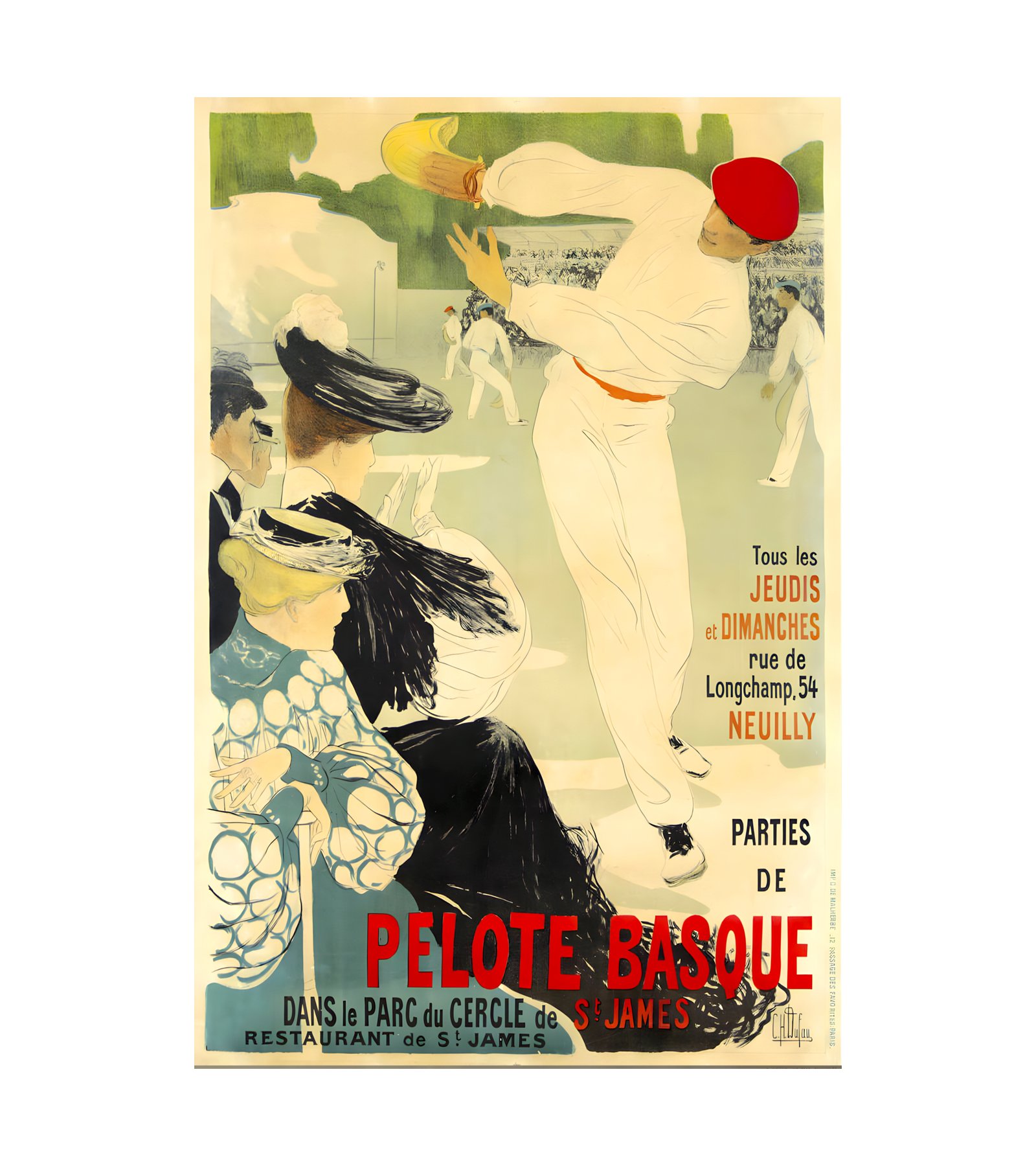 1903 CLEMENTINE-HELENE DUFAU - Pelote Basque - Imp. G. de Malherbe, Paris 
