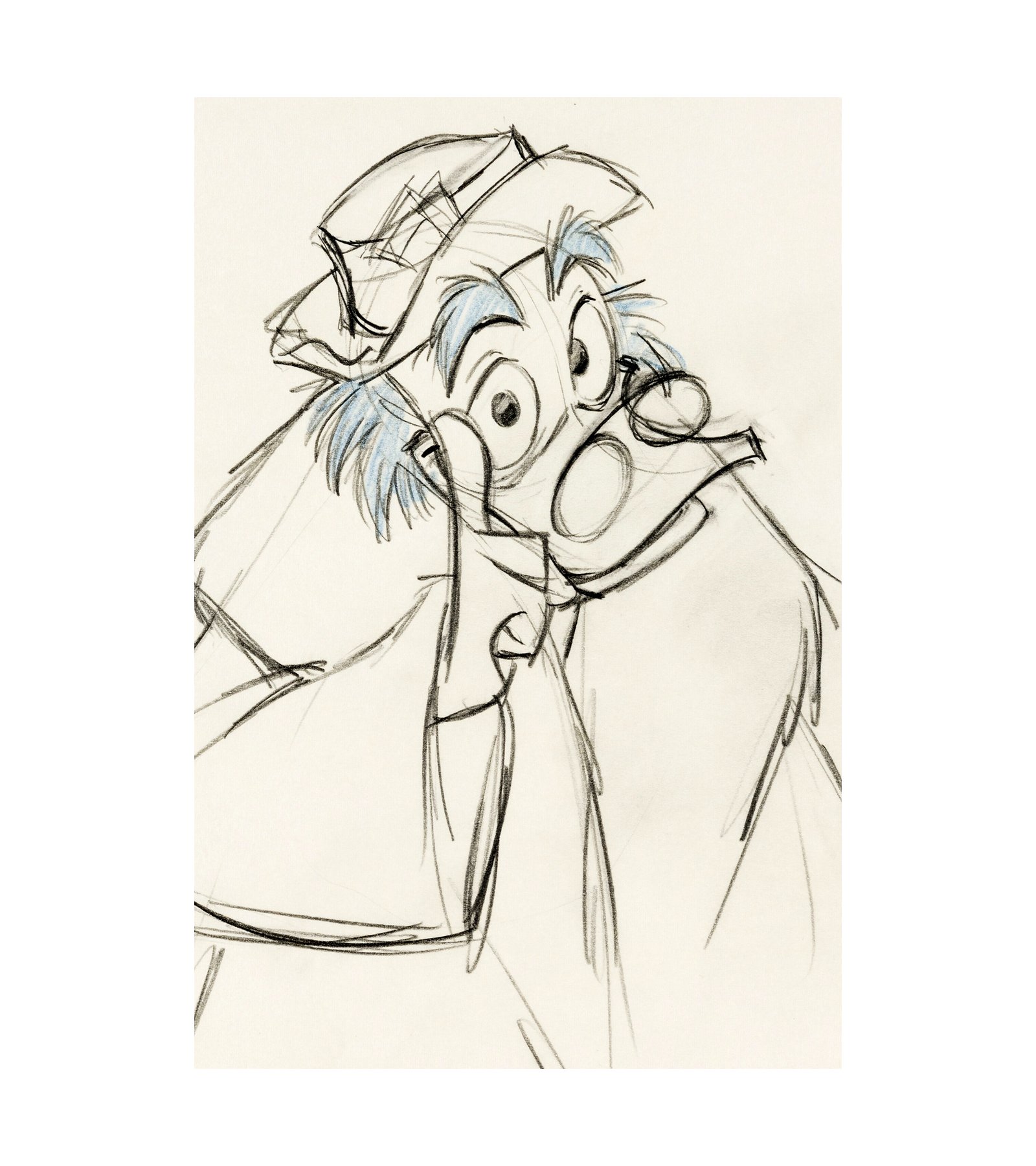 1966 Ludwig Von Drake Animation Drawing 