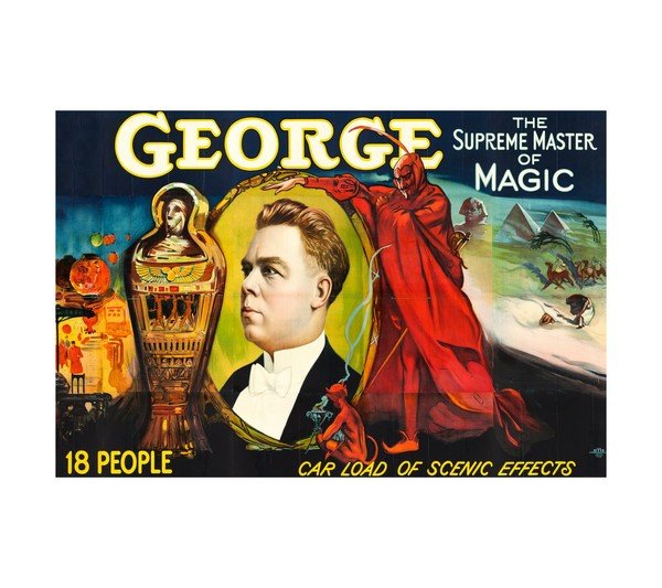 1920S George - The Supreme Master of Magic (Otis Litho)