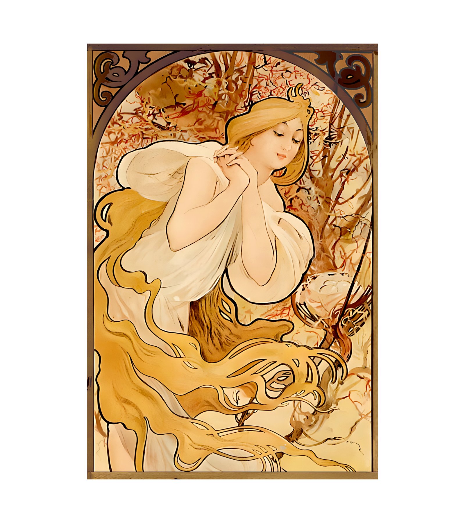 1897  ALPHONSE MUCHA - The Seasons (Summer) 