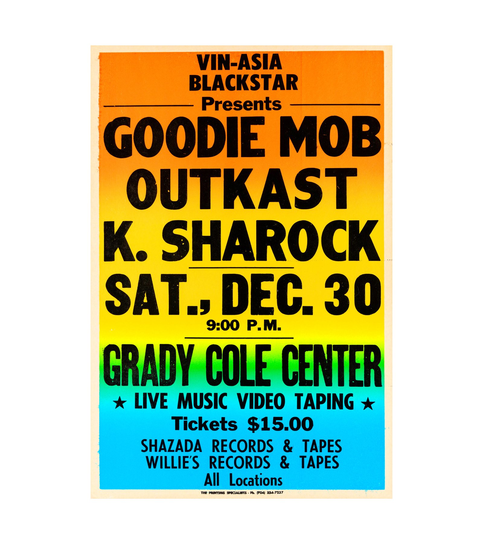 1995 Mob, Outkast Charlotte, NC 