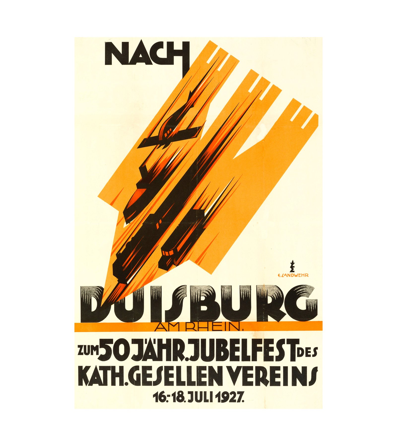 1927 Duisburg Anniversary German 